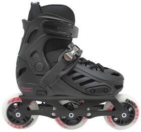 Kolečkové brusle Powerslide One Khaan Junior Pro, Black Velikost EUR: 39-42, Velikost koleček: 90mm, Počet koleček: 4x