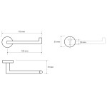 SAPHO - X-ROUND držák toaletního papíru, chrom XR703
