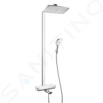 HANSGROHE - Raindance Select Sprchový set Showerpipe 360 s vanovým termostatem, 3 proudy, bílá/chrom 27113400