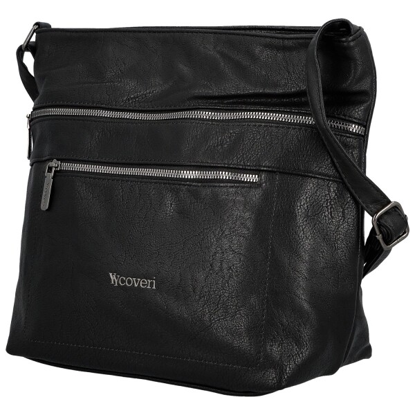 Stylová dámská koženková crossbody kabelka Olbba, černá new