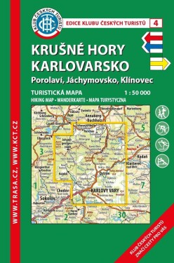 KČT 4 Krušné hory-Karlovarsko 1:50 000 / turistická mapa