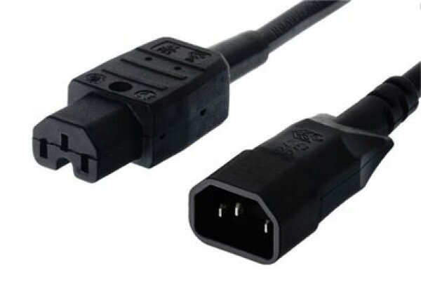 PremiumCord Kabel síťový prodlužovací IEC320 C14 - C15 2m (kpss2)