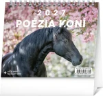 NOTIQUE Poezie koní 2027 – slovenský / Stolní kalendář / 16,5 × 13 cm