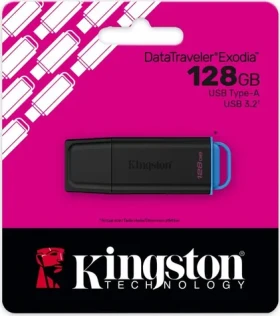Kingston DataTraveler Exodia 128GB černá / Flash disk / USB 3.2 Gen 1 / USB-A (DTXG2/128GB)