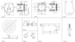 IDEAL STANDARD - CeraTherm Sprchový set s baterií pod omítku, s tělesem, průměr 30 cm, chrom A7574AA