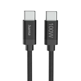 Hama USB-C 2.0 kabel Fabric / 3 m / 100 W / opletený (201749)