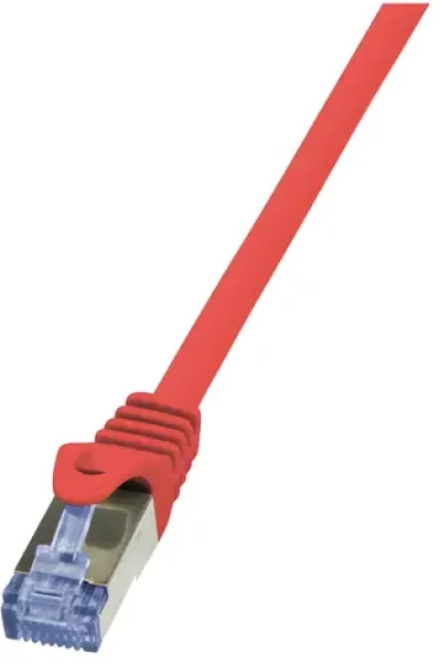 LogiLink PrimeLine červená / Patch kabel / Cat6a S/FTP / RJ-45 / 0,5 m (CQ3024S)