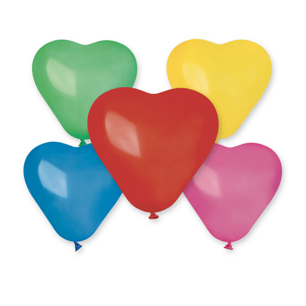 Wiky Balónek srdíčko 30cm - 5ks