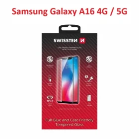 SWISSTEN FULL GLUE COLOR FRAME CASE FRIENDLY sklo pro SAMSUNG A166B/A165F GALAXY A16 5G/4G černá (54501869)