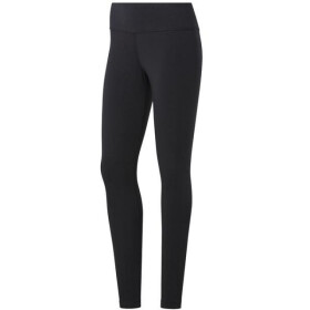Dámské sportovní legíny Reebok TE COTTON LEGGING s vysokým pasem černé (FK6664) s