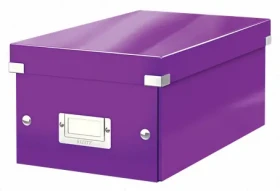 Leitz Krabice na DVD Click Store Purpurová
