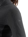 Dámská merino mikina, zip ICEBREAKER Wmns Descender LS Zip, Jet Heather/Black velikost: XL
