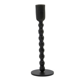 House Doctor Železný svícen Mala Black 18,5 cm, černá barva, kov