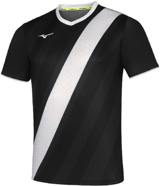 Mizuno Game Shirt OSAKA Black/White - Fotbalový dres Mizuno Game Shirt OSAKA P2EA750509 Velikost textilu: S