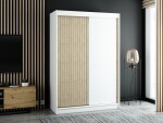 Šatní skříň Abi Lamelo Barva korpusu: Dub artisan, Rozměry: 100 cm