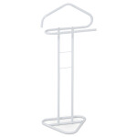 Němý sluha, výška 108 cm, kovová konstrukce, bílý matný lak, nosnost 4 kg