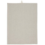 IB LAURSEN Bavlněná utěrka Huxi Natural/Blue Checks 50 x 70 cm, modrá barva, textil