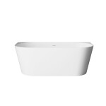 INVENA - Volně stojící vana příčné 160 cm Astri se sifonem AN-03-16U-F