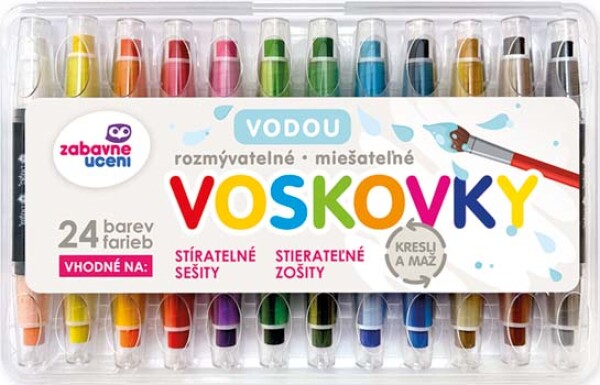 Kresli a maž - Vodou rozmývatelné voskovky