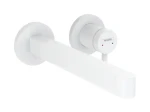 Hansgrohe Finoris - Umyvadlová baterie pod omítku | 2-otvorová instalace | EcoSmart | matná bílá (76050700)