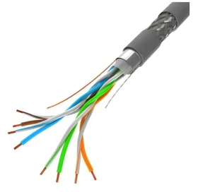 Lanberg CAT.5E SFTP šedá / Síťový kabel / Cat5e / S/FTP / 305 m / drát / CU / CPR / Fluke Test (LCS5-11CU-0305-S)