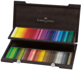 Faber-Castell, 110013, Polychromos, umělecké pastelky nejvyšší kvality, dřevěná kazeta, 120 ks