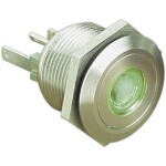 Arcolectric (Bulgin Ltd.) Arcolectric (Bulgin Ltd.) H8350RP, H8350RP tlačítkový spínač antivandal, 19 mm, 250 V/AC, 16 A, 1 ks