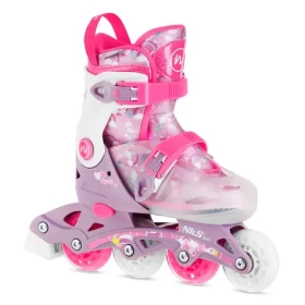 NILS Fun NJ1025 FLIPZY Dětské kolečkové brusle růžové (5905504101305)