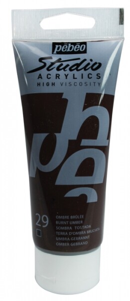 Akrylová barva Pébéo Studio Acrylic 100 ml - 029 umbra pálená