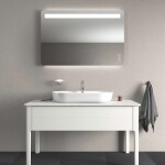 DURAVIT - Luv Umyvadlo na desku, 80x40 cm, bez přepadu, s otvorem pro baterii, WonderGliss, bílá 03808000001
