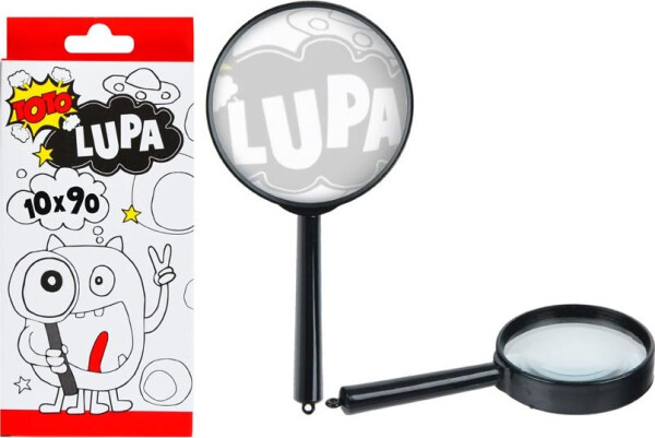 Lupa plast/sklo 18cm v krabičce