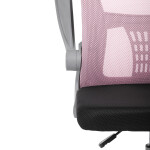 Dětská židle, výškově nastavitelná, růžová síťovina, KA-K2008 PINK