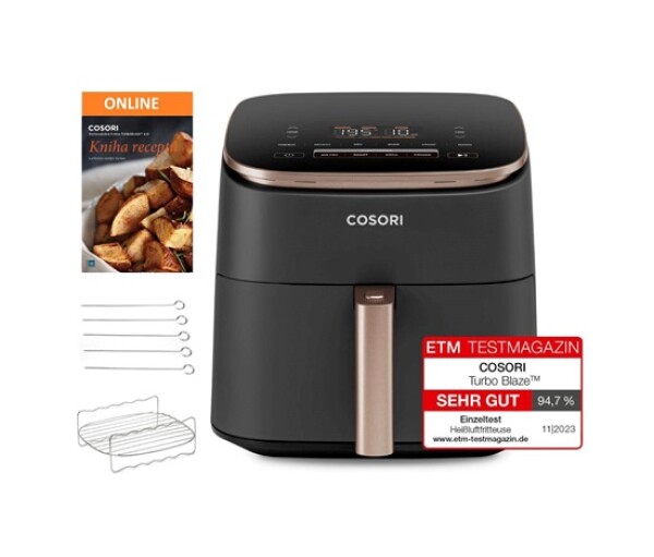 Cosori TurboBlaze Pro horkovzdušná fritéza 6.2l - černá