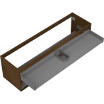 MEXEN - Box-A skříňka pro umyvadlo 160, 2 zásuvky, ořech 91AX0-1600-470-2-86