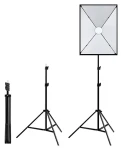 Puluz PU5070EU / Studiová sada / Softbox 50x70 cm / Stativ / LED žárovka 30W / 5700K (PU5070EU)