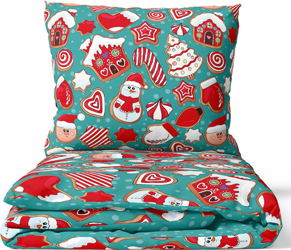 Vánoční bavlněné povlečení Perníčková Show