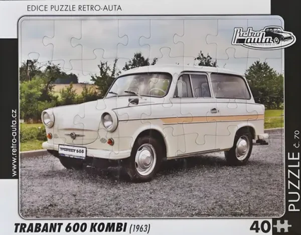 RETRO-AUTA Puzzle č.70 Trabant 600 Kombi (1963)