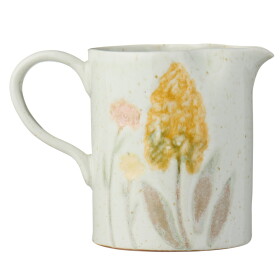 Ib Laursen Kameninový džbánek Flowers Outside 230 ml, žlutá barva, keramika