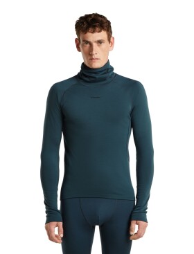 ICEBREAKER Mens 300 MerinoFine Polar LS Roll Neck, Abyss (vzorek) velikost: M