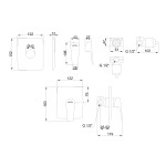 INVENA - 1-cestná podomítková baterie DOKOS, chrom BP-19-CK1-A