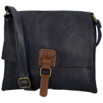Trendy dámská koženková crossbody kabelka Ada, tmavě modrá