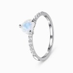 Royal Fashion stříbrný prsten GU-DR23089R-SILVER-MOONSTONE-TOPAZ Velikost: 6 (EU: 51-53)