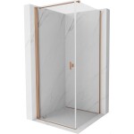 MEXEN/S - Mist-B sprchový kout dveře křídlové 95 x 95, transparent, měď kartáčovaná 8A2T-095-095-65-00
