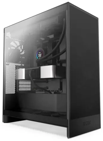 NZXT H7 Flow 2024 černá / Mid-Tower / E-ATX / USB-C / tvrzené sklo (CM-H72FB-01)