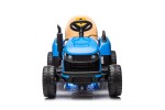 Mamido Dětský elektrický traktor BBH-030 s přívěsem modrý