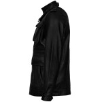 Pánská Kožená Bunda Agent Hanz Brixton Černá Velikost: L