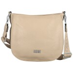 Trendy dámská koženková crossbody kabelka Candelis, béžová