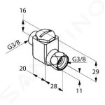 KLUDI - Příslušenství Filtr pro rohové ventily, chrom 7303005-10