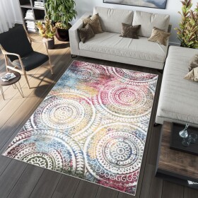 DumDekorace Trendy barevný koberec se vzorem mandaly Šířka: 140 cm | Délka: 200 cm