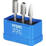 PFERD 21214183 frézovací kolík tvrdokov Špičatý kužel Délka 41 mm Vnější Ø 3 mm Pracovní délka 11 mm Ø hřídele 3 mm 1 ks